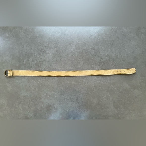 Calvin Klein Women’s Genuine Leather Gold Distressed Belt Adjustable up to 37” - Picture 10 of 12